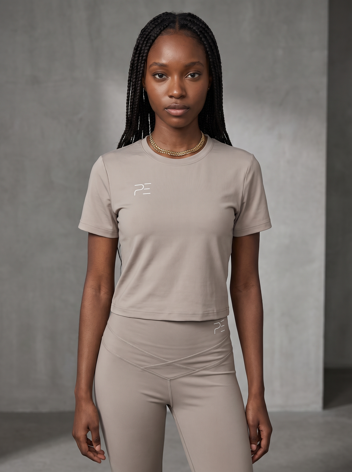 Women - Stone T-shirt + Legging set