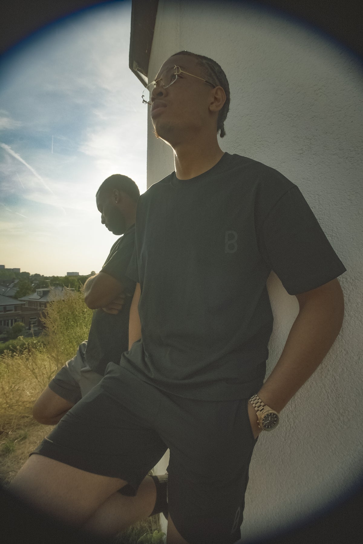 P-Eight Black Essential Tee