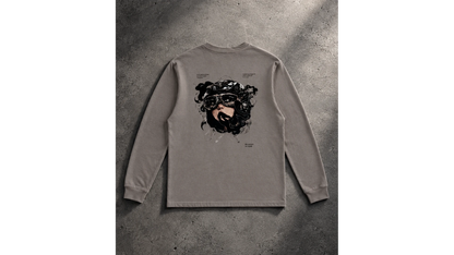 P8 Amse Grey Longsleeve, achterkant