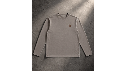 P8 Amse Grey Longsleeve, voorkant